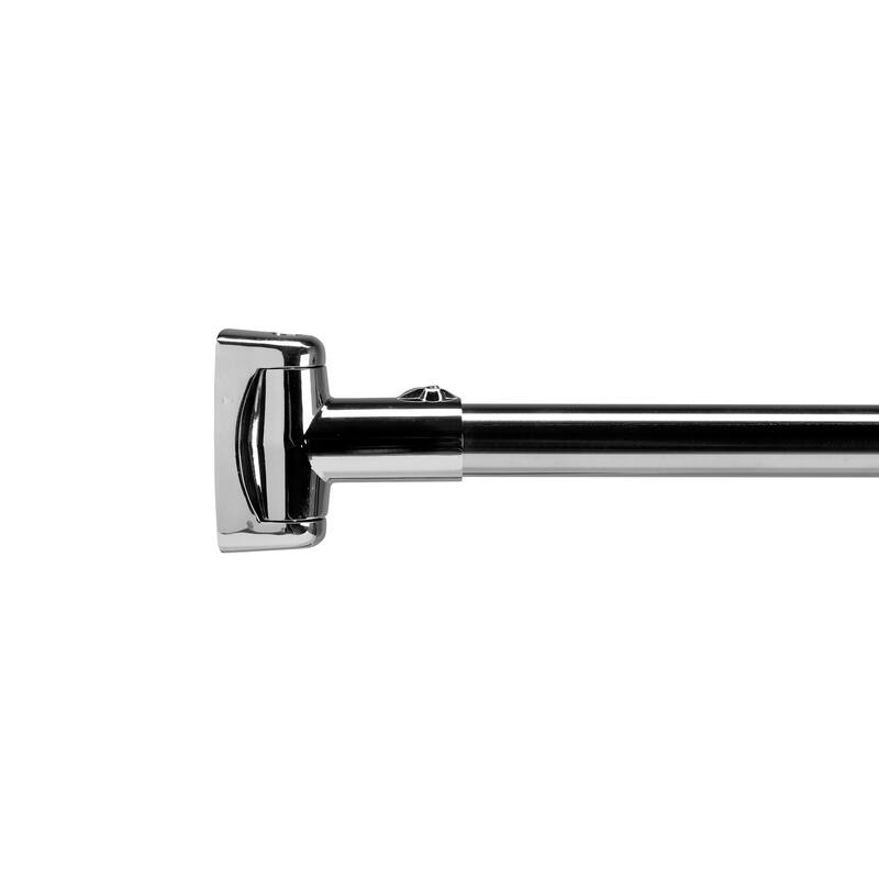Croydex Premium Adjustable Curved Shower Curtain Rod Durable